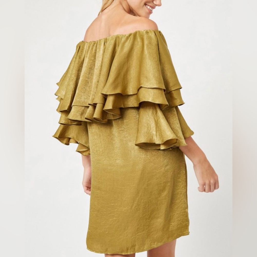Hayden - Moss Green Off Should Dress